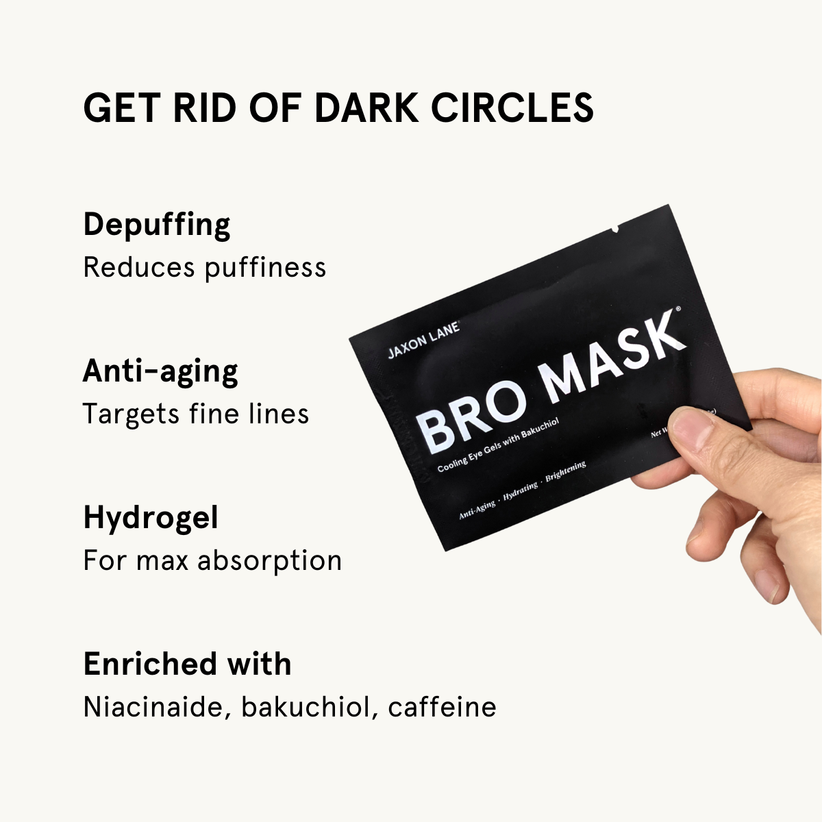 Jaxon Bro Mask Eye Gels - Cooling Eye Gels (6 Pack)