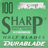 Sharp Stainless Steel Half Blades -- 100 Blades