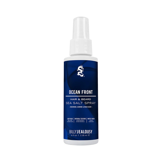Billy Jealousy Ocean Front Sea Salt Styling Spray - Rapid Hair Styler For Wavy & Beachy Looks
