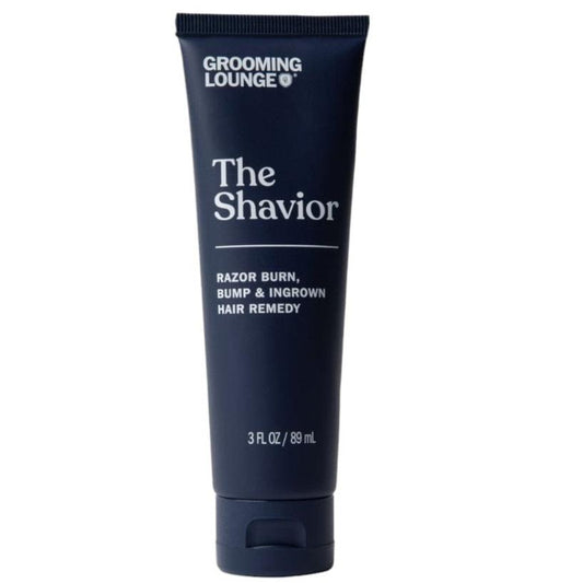 Grooming Lounge The Shavior provides noticeable and quick relief from razor irritation, razor bumps and ingrown hairs. Effective as both a spot treatment or aftershave supplement, botanical-loaded lotion imparts a just-right ratio of soothe and bite to solve shaving issues. Primary active ingredients were hand selected as master multi-taskers to put the kibosh on any skin irritation that could ruin a shaving experience. 