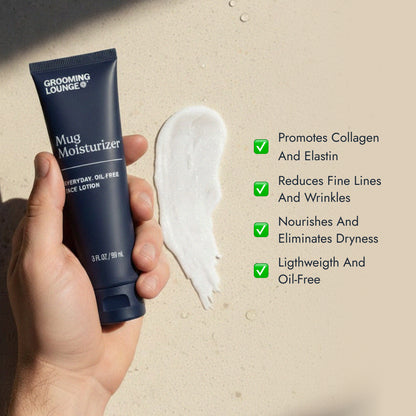 Grooming Lounge Mug Moisturizer - Oil-Free Face Moisturizer For Men