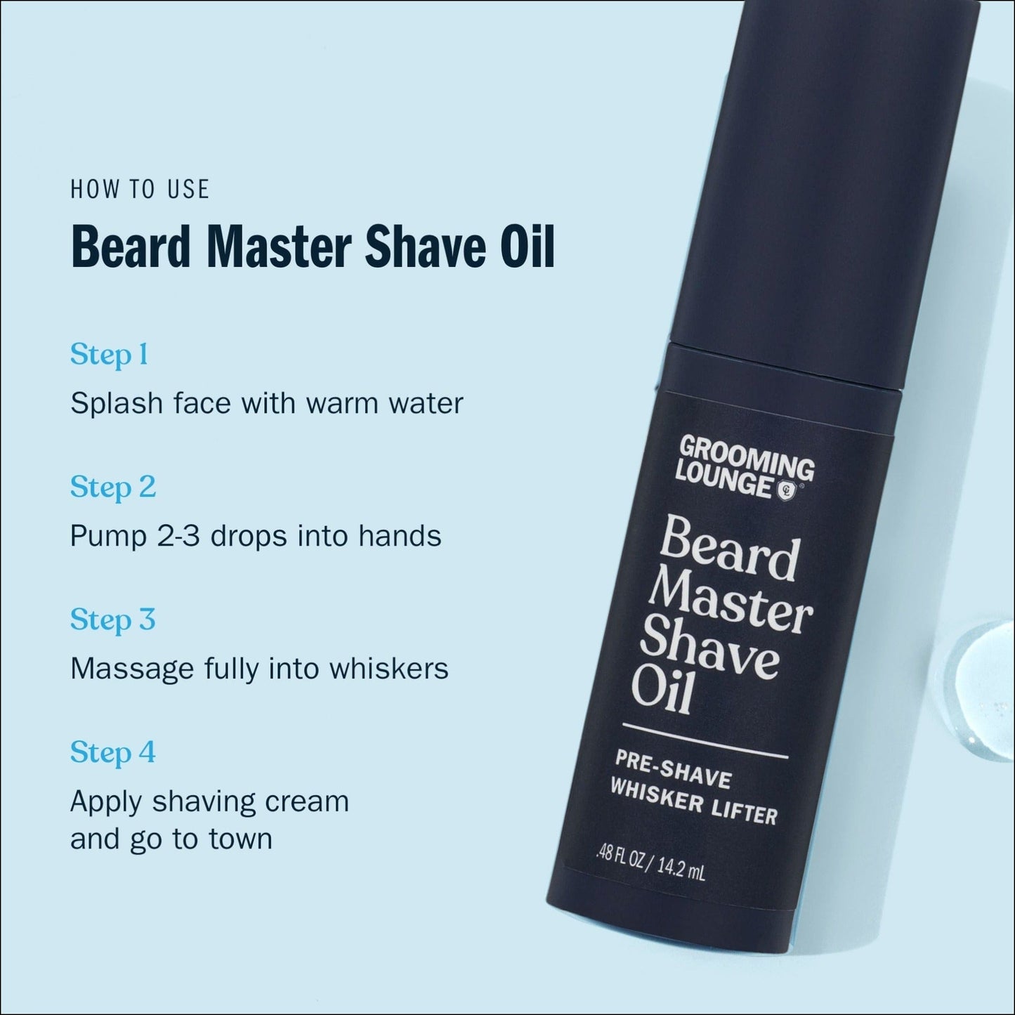 Grooming Lounge Beard Master Shave Oil - Best Shave Oil For Men