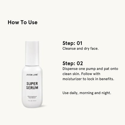Jaxon Lane Super Serum - Ultra Luminous Face Serum