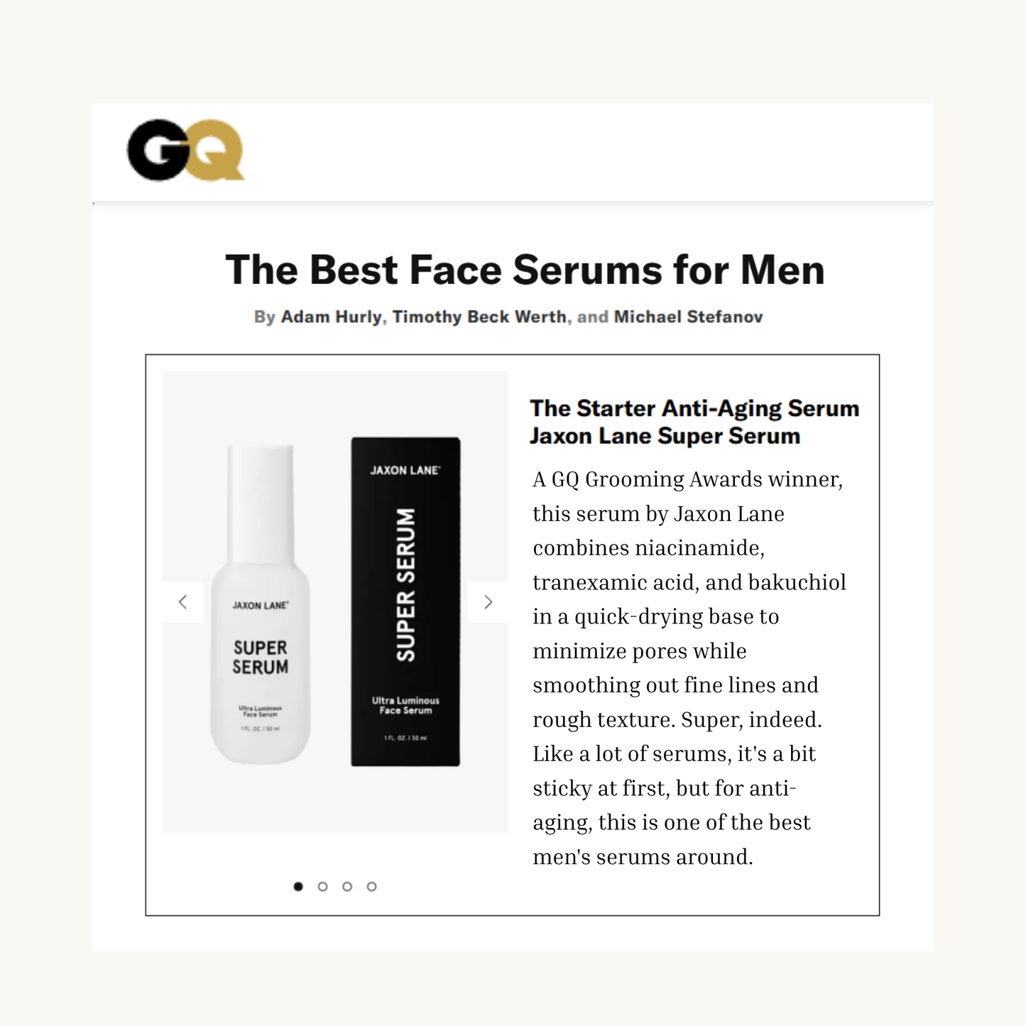 Jaxon Lane Super Serum - Ultra Luminous Face Serum