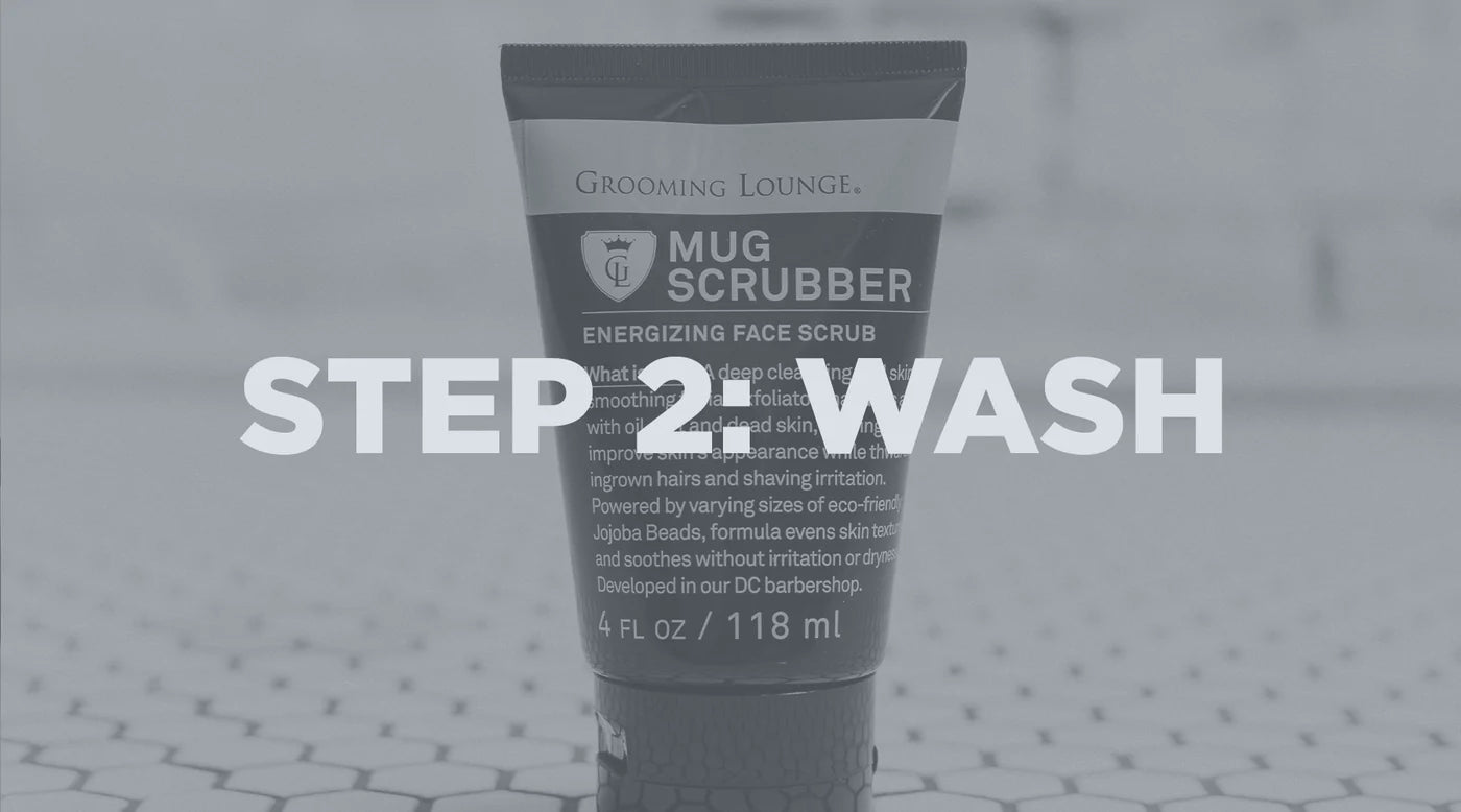 grooming lounge mug scrubber face scrub