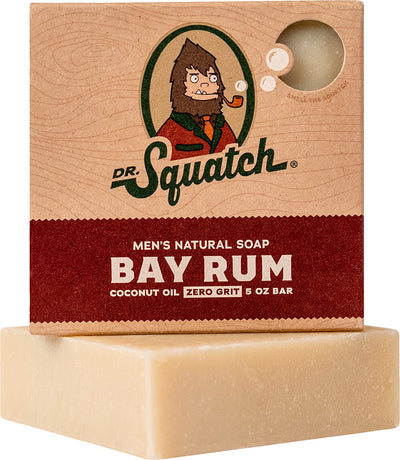 Dr. Squatch Natural Bar Soap, Bay Rum, 5 oz
