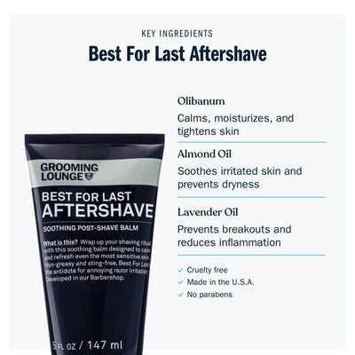 Grooming Lounge Best For Last Aftershave