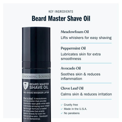 Grooming Lounge Beard Master Shave Oil