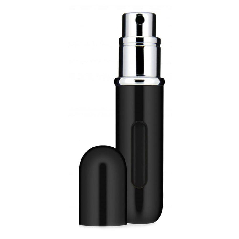 Perfume Refill Bottle (Black) - Refillable Perfume Atomizer Spray